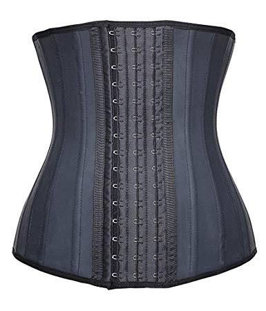 YIANNA Women's Underbust Latex Sport Girdle Waist Trainer Corsets Hourglass Body Shaper