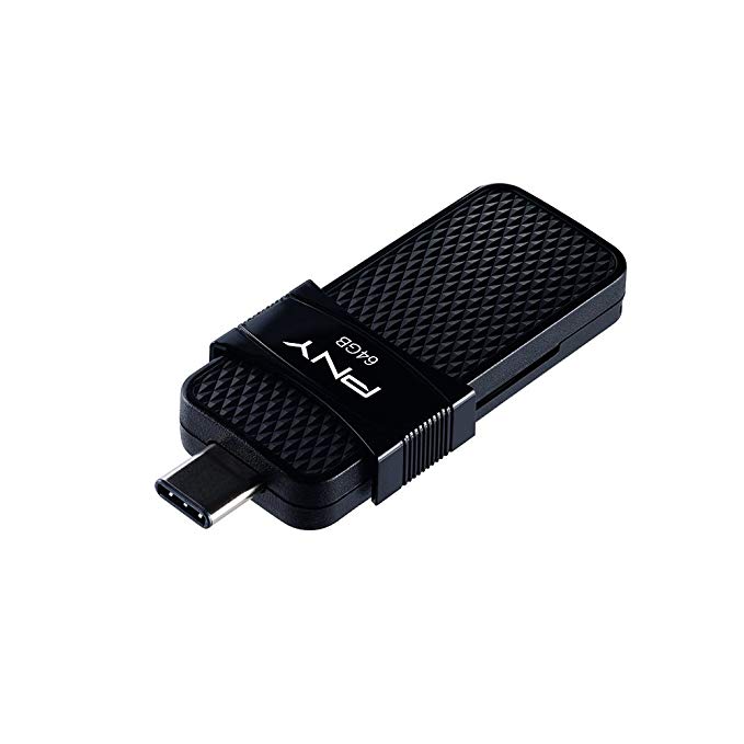 PNY Duo Link OTG 64GB Type-C Drive, Up to 130MB/S – P-FD64GOTGSLTC-GE