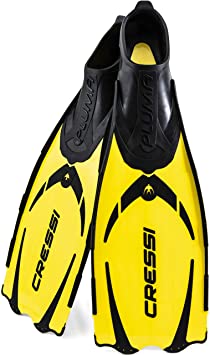 Cressi Adult Snorkeling Full Foot Pocket Fins made with Advanced Technology | Pluma: made in Italy