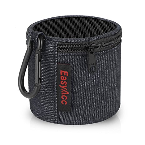 EasyAcc Mini Bluetooth Speaker Bag for Anker SoundCore/Etekcity RoverBeats T3/SoundBot SB510/TaoTronics Wireless Speaker Travel Case Box Portable Protective Pouch Wearable Lightweight Jeans Bag