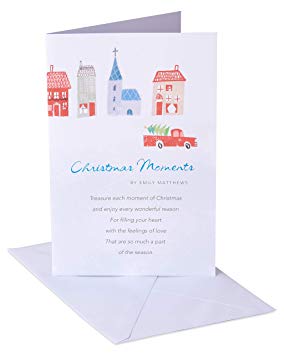 American Greetings 6027081 Deluxe Emily Matthews: Truck and Town Christmas Boxed Cards and White Envelopes, 14-Count,