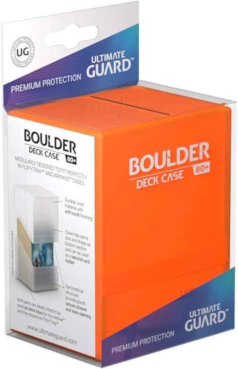 Ultimate Guard UGD010845 Boulder Deck Case 80  Standard Size Poppy Topaz Accessories