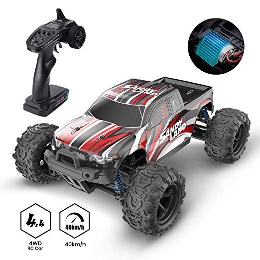 DEERC RC Car High Speed Remote Control Car for Kids Adults 1:18 Scale 30  MPH 4WD Off Road Monster Trucks,2.4GHz All Terrain Toy Trucks with Rechargeable Battery,20  Min Play Gifts for Boys