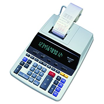 Sharp EL-2630PIII Two-Color Printing Calculator 4.8 Lines/Sec 4" Black/Red