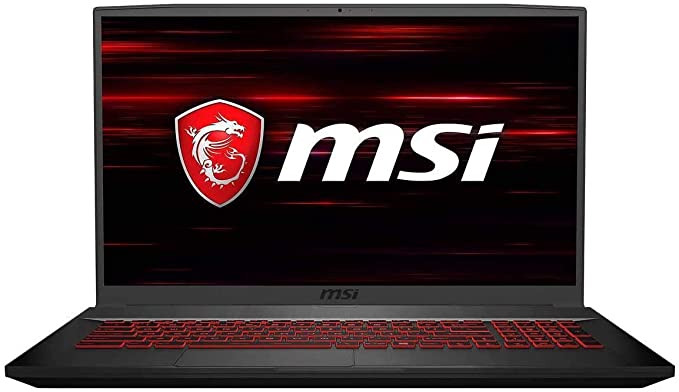 MSI GF75 Thin Gaming Laptop, 17.3" FHD 120Hz IPS Screen,Intel Core i5-10300H Processor Up to 4.50 GHz, NVIDIA GTX 1650 Graphics, 8GB RAM,512GB PCIe SSD, Webcam,Wireless-AC,Bluetooth,Win10 Home,Black