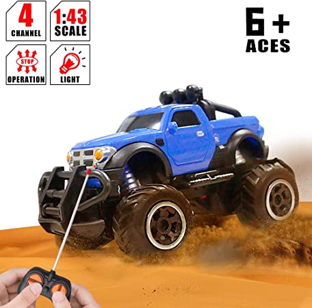 WISHTIME Remote Control Jeep Car, Newest Vision RC Car Off Road RC Truck Hobby Toy Cars Small Electric Vehicle Crawler for Kids Children