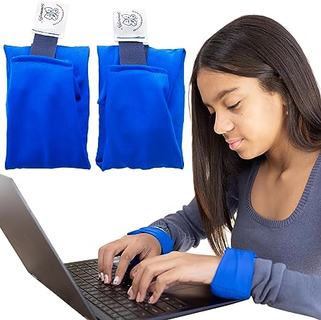 Wearable Wrist Rest by Sommerfly Go-Support Fidget Wrist Bands - Soothing Fidget Bracelet with Beads for Calm & Focus, A Perfect Wrist Support for Carpal Tunnel & Anxiety Relief