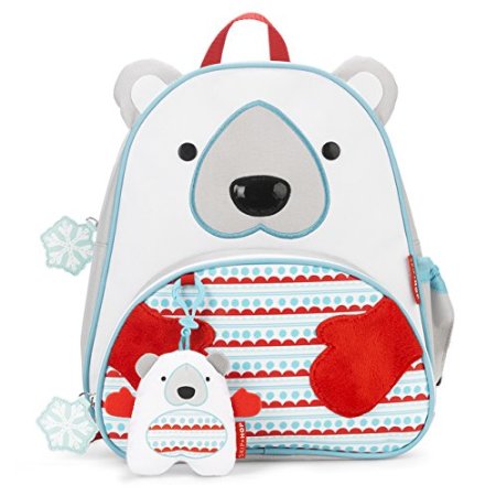 Skip Hop Zoo Backpack and Plush Set Polar Bear