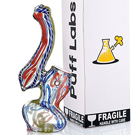 PUFF LABS 5 Inch Red-Green-Blue Thick Glass Made In Germany