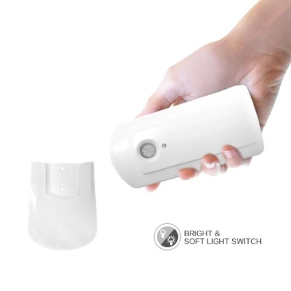 TECHO Motion Sensor Nightlight: Emergency Flashlight (Battery Powered Stick Anywhere, White)