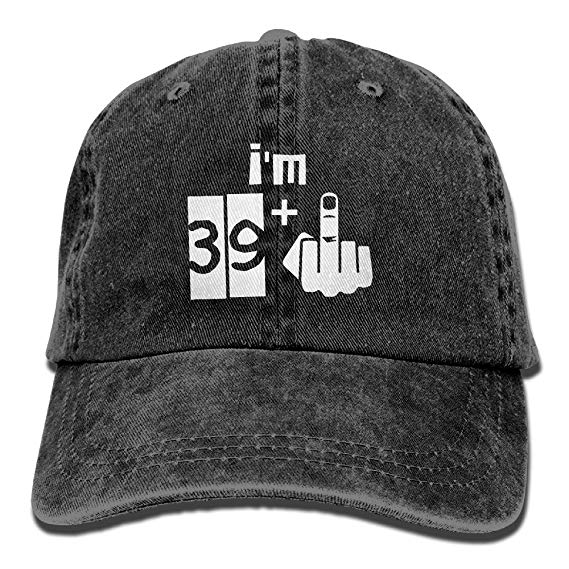 I'm 39 Plus 1 40th Birthday Cotton Adjustable Denim Hat Baseball Caps ForMan And Woman