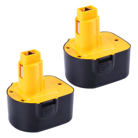 Enegitech 2 Pack Battery For DEWALT XR 9.6V 3.0Ah Dw9061 Dw9062 Replacement High Capacity Cordless Power Tools (Pod style)
