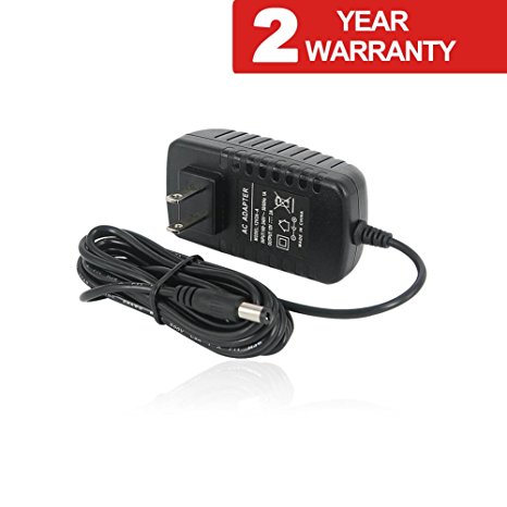 TMEZON 12 Volt 2 Amp Power Adapter AC to DC 2.1mm X 5.5mm Plug 12v 2a Power Supply Wall Plug Extra Long 8 Foot Cord