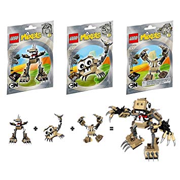 LEGO, Mixels Series 3 Bundle Set of Spikels, Footi (41521), Scorpi (41522) and Hoogi (41523)