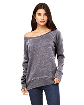 Bella   Canvas Women’s Sponge Fleece Wide Neck Sweatshirt