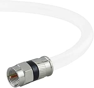 Mediabridge Coaxial Patch Cable (6 ft) Triple-Shielded, in-Wall Rated RG6 Cable with Compression Connectors