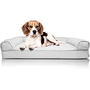 FurHaven Pet Dog Bed | Orthopedic Sofa-Style Couch Pet Bed for Dogs & Cats