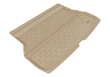 3D MAXpider Cargo Custom Fit All-Weather Floor Mat for Select Acura RDX Models - Kagu Rubber (Tan)