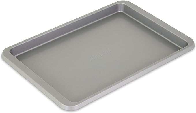 KitchenAid Nonstick 9 x 13 in Baking Sheet with Extended Handles for Easy Grip, Aluminized Steel to Promoted Even Baking, Dishwasher Safe