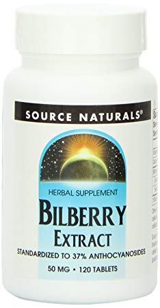 Source Naturals Bilberry Extract 50mg, 120 Tablets