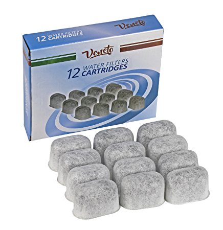 Veneto Kitchen Replacement Water Filter Cartridges for Keurig Coffee Maker, 12 Count