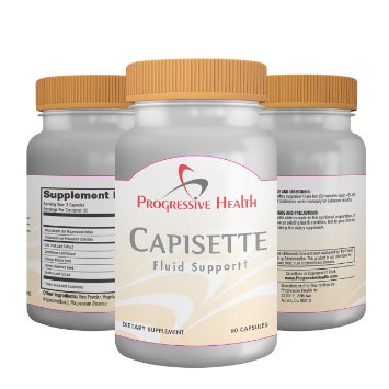 Capisette Natural Edema Supplement For Swelling in the Ankles Legs Feet Calfs and Hands Vitamins Include Ginkgo Biloba Horse Chestnut Dandelion Root Uva Ursi and Hawthorn Berry Diuretic for Water and Fluid Retention in the Body