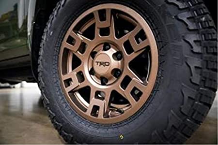 TOYOTA Genuine 17" Bronze TRD PRO Wheel Set w/Black Lug Nuts Set PTR20-35110-F5 x4   PT076-60200-02 x4 Bundle