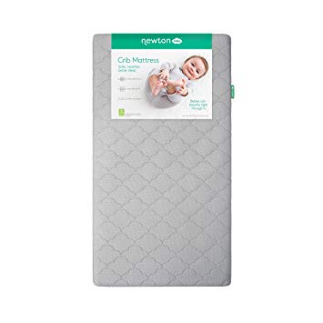 Newton Baby Crib Mattress and Toddler Bed | Waterproof | 100% Breathable Proven to Reduce Suffocation Risk, 100% Washable, Hypoallergenic, Non-Toxic, Better Than Organic - Grey Waterproof