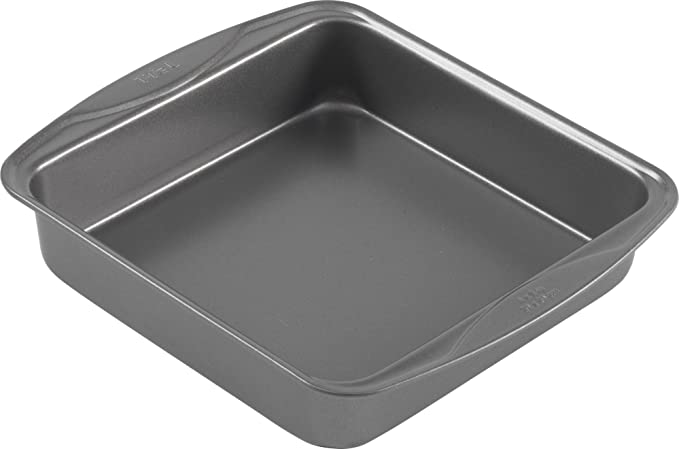 T-fal 84842 Signature Nonstick Cake Pan, 8", Gray