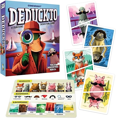 Gamewright - Deduckto - A Quacking Deduction Game - Card Game for Kids Ages 8 and Up - Great for Family Game Night!