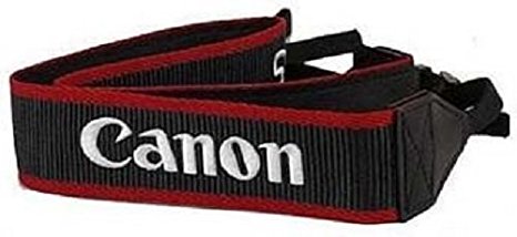 Genuine Original OEM Canon Red 1" Width Neck Strap for Canon EOS and EOS Rebel Series DSLR Cameras