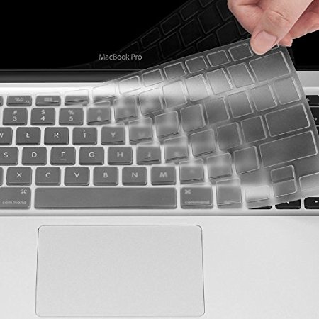 JRC - Ultra Clear Thin Keyboard Cover Skins for MacBook Pro 13" 15" 17" (with or w/out Retina Display),MacBook Air 13", US Layout