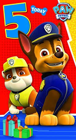 Paw Patrol Have Paw-Some 5th Birthday Greeting Card