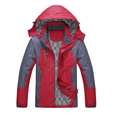 Diamond Candy men Sportswear Hooded Softshell Outdoor Raincoat Waterproof Jacket