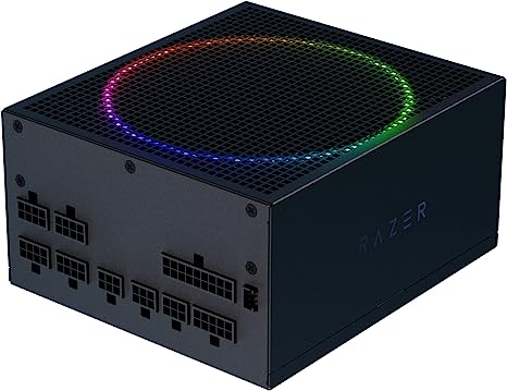 Razer Katana Power Supply aRGB PSU: Silent, Powerful aRGB 140mm PWM Fan - Chroma aRGB - Modular by Design - 80 Plus Platinum Rated - Zero RPM Mode - 850W