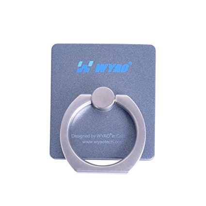 WYAO® Universal Masstige Ring Grip/Stand Holder for any Smart Device -Gray