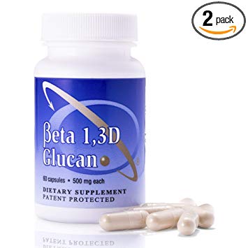 Transfer Point Beta 1,3D Glucan 500mg - Highest Purity and Potency Beta Glucan Available; for Healthy Immune System - 120 Caps (Two Pack)