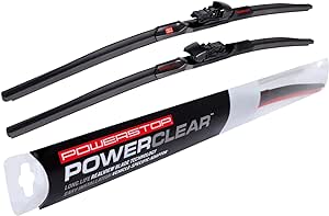 POWERSTOP PowerClear PCK-2220-2 Front 22"   20" Windshield Wiper Blade Set Pinch Tab For Ford Mustang [Model Specific]