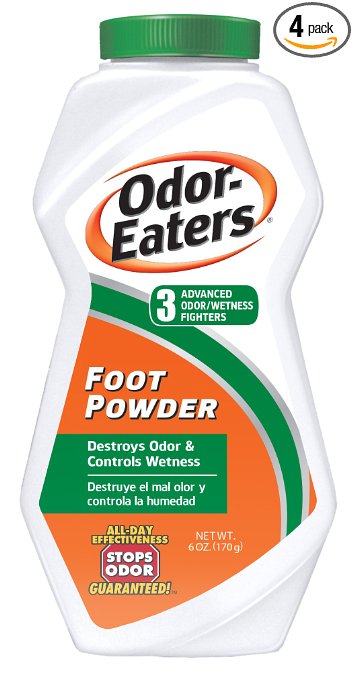 Odor-Eaters Foot Powder, 6-Ounces (Pack of 4)
