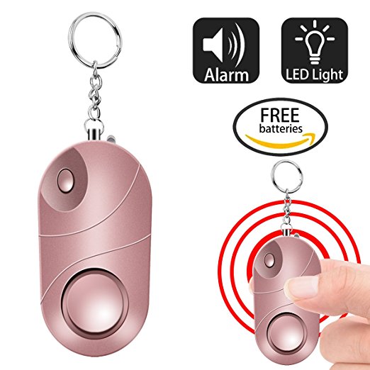 Personal Alarm-120dB/130dB/140dB Emergency Personal Alarm Keychain with LED Flashlight for Self Defense Safety Protection