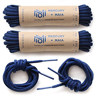 Mercury   Maia Round Thin Dress Shoelaces (2 Pack) - (2 Pack) Made in the USA