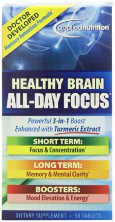 Applied Nutrition Healthy Brain All-day Focus, 50-Count