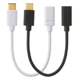 CableCreation 2 Pack 56K Ohm Resistance USB 31 Type C USB-C to USB 20 Micro USB Female Adapter Cable 1White1Black 04ft14CM New Version