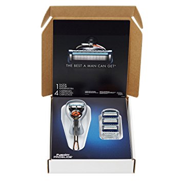 Gillette Fusion ProGlide Bundle with 4 ProGlide Razor Blade Refills   1 ProGlide Handle with FlexBall Technology, 1 Kit