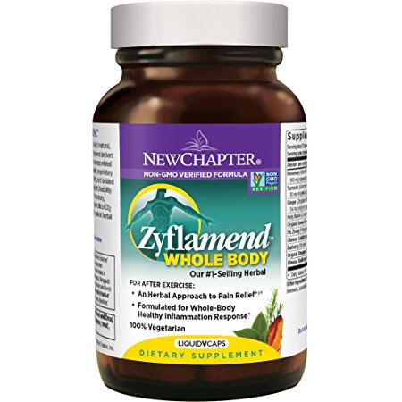 New Chapter Zyflamend Whole Body Joint Supplement, Herbal Pain Reliever for Inflammation Response - 60 ct