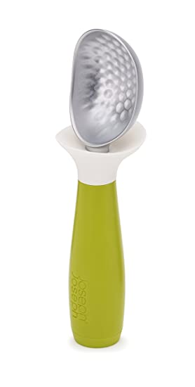 Joseph Joseph 20046 Dimple Non-Drip Ice Cream Scoop, Green