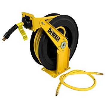 DeWalt DXCM024-0343 Double Arm Hose Reel with 3/8” x 50’ Premium Rubber Hose