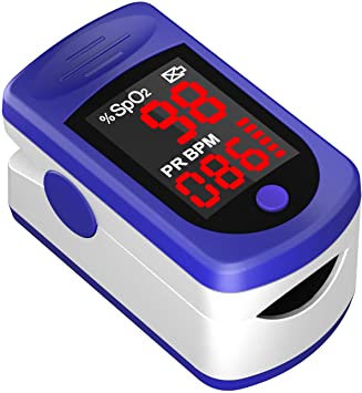 Pulse Oximeter Fingertip - Saturation Oxygen Monitor Fingertip (SpO2) - Finger Pulse Oximeter for Heart Rate Measurements - Portable Oxygen Meter