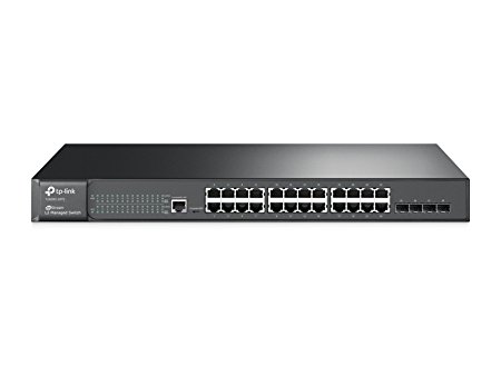 TP-Link JetStream 24-Port Gigabit Ethernet L2 Managed Switch with 4-SFP Slots (T2600G-28TS/TL-SG3424)