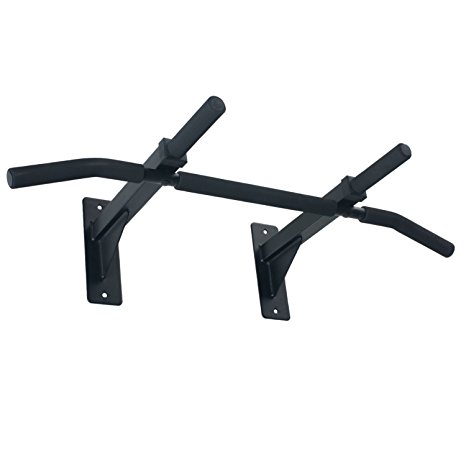 Ultimate Body Press Wall Mount Pull Up Bar with Four Grip Positions